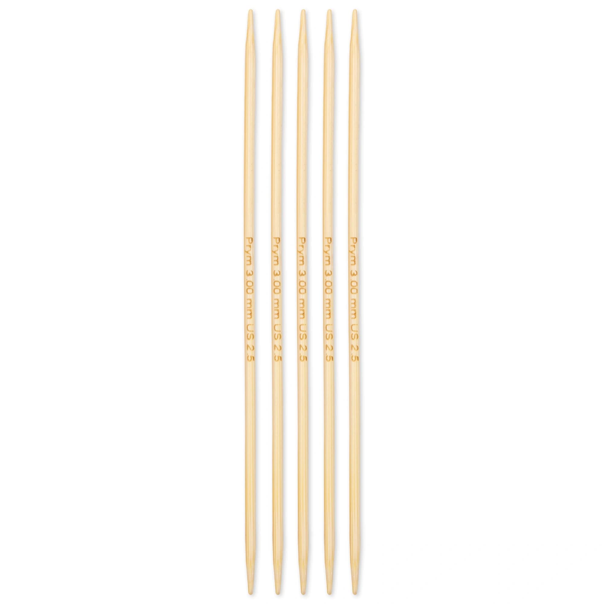 prym-1530-aiguilles-tricoter-double-pointes-bambou-15-cm-3-00-mm-naturel image 2