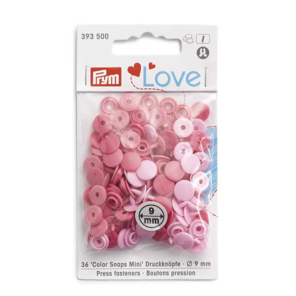 prym-love-boutons-pression-9-mm-rose-pink image 1