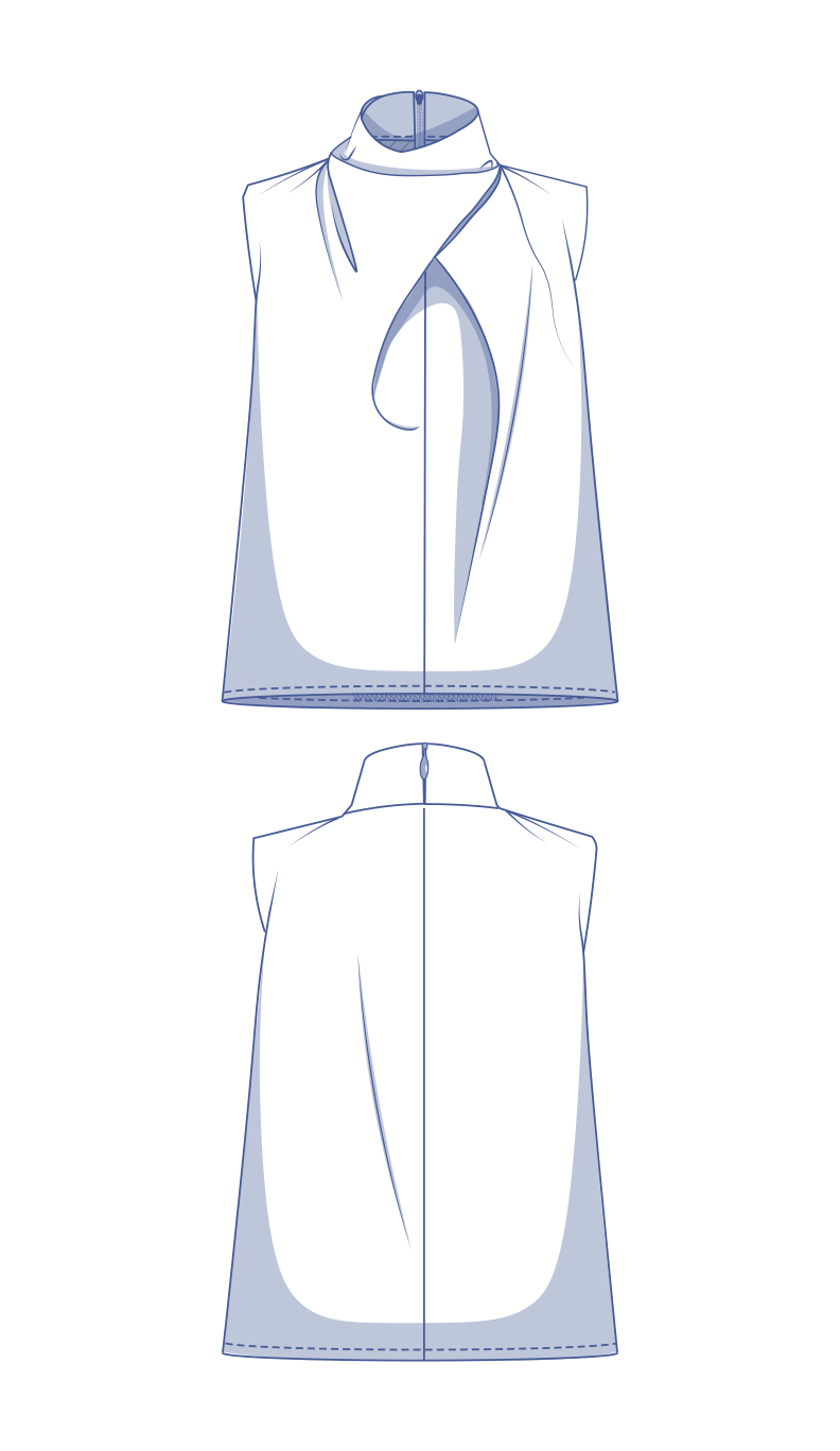 fibre-mood-niva-top-patron-de-couture-femme-col-montant image 3