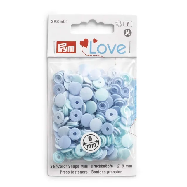 prym-love-boutons-pression-color-snaps-9-mm-bleu-clair-36-pi-ces image 1