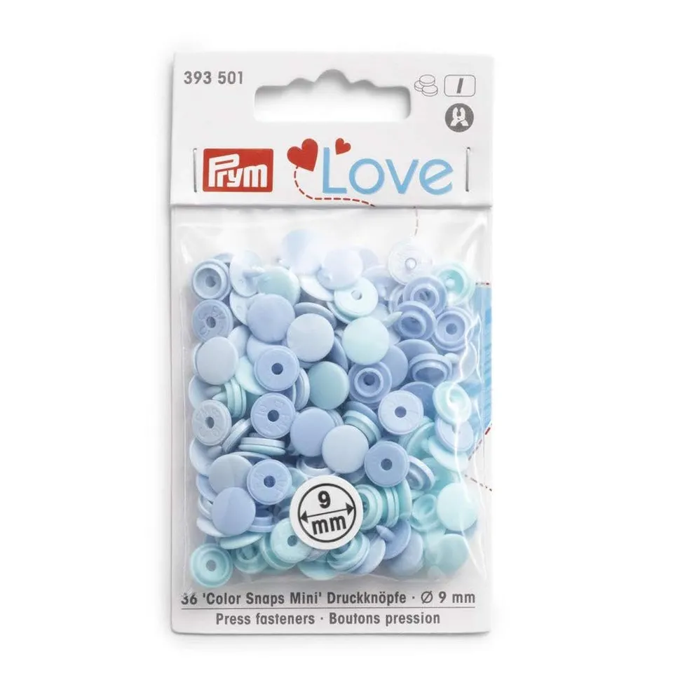 prym-love-boutons-pression-color-snaps-9-mm-bleu-clair-36-pi-ces image 1