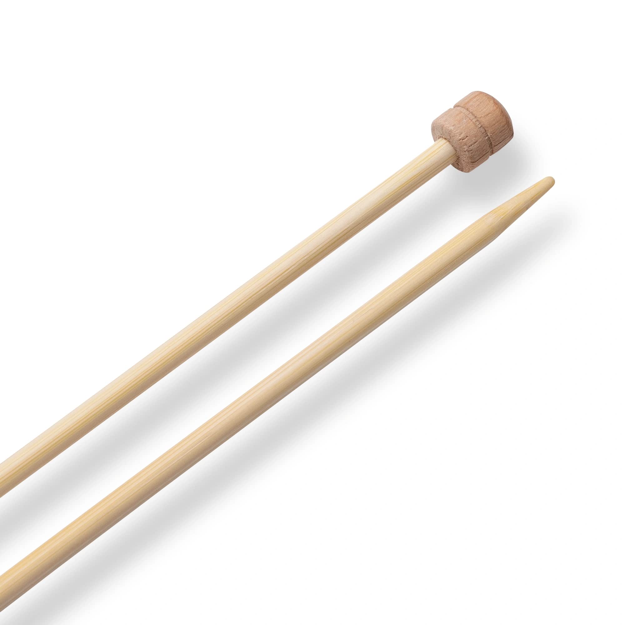 prym-aiguilles-tricoter-simple-pointe-en-bambou-33-cm-3-25-mm-naturel image 3