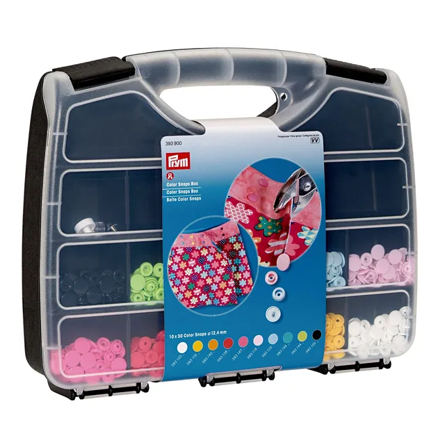 prym-393900-bo-te-color-snaps-avec-outil-300-boutons-pression-10-couleurs image 1
