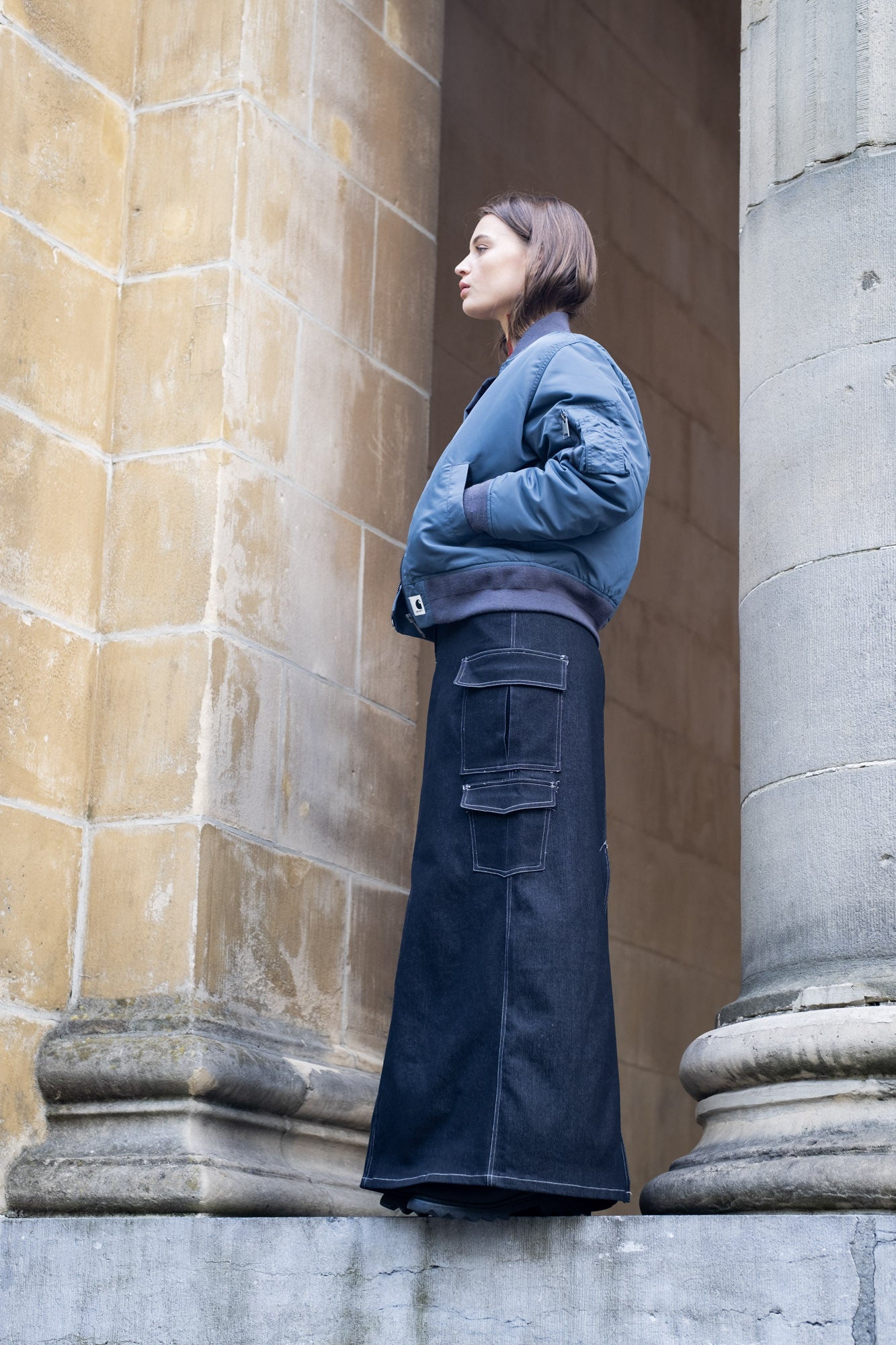 fibre-mood-marah-jupe-patron-de-couture-jupe-cargo-denim-longueur-modulable image 2