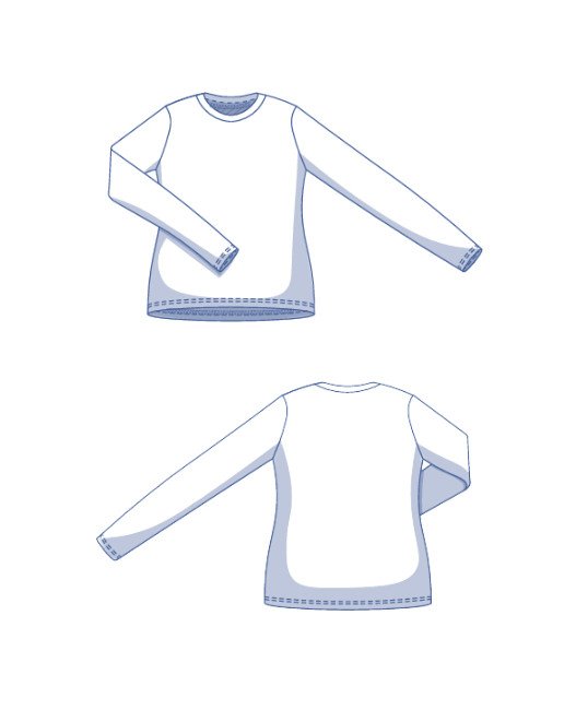 fibre-mood-blaze-t-shirt-patron-de-couture-col-rond-manches-extra-longues-xs-xxx image 5