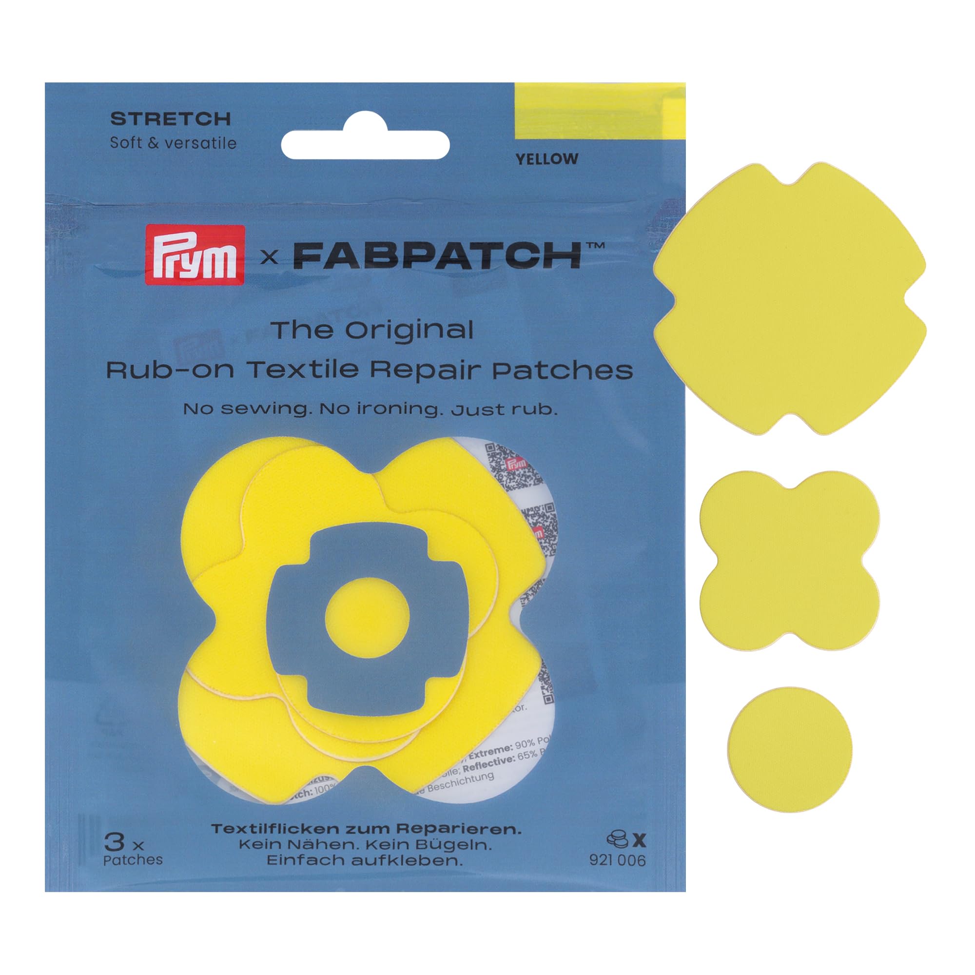 prym-fabpatch-stretch-921006-patch-de-r-paration-autocollant-bi-lastique-jaune-l image 1