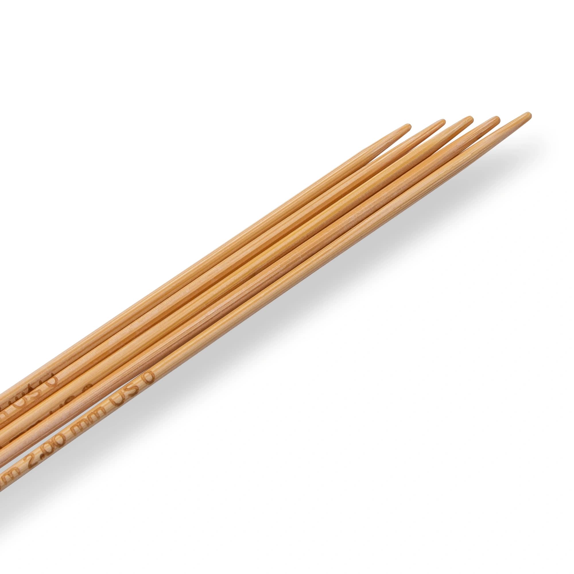 prym-aiguilles-double-pointes-bambou-naturel-set-de-5-pi-ces image 3