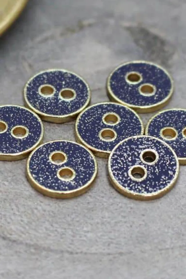 atelier-brunette-bouton-joy-glitter-cobalt-bouton-paillettes-dor image 1
