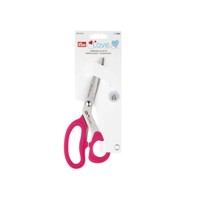 prym-love-ciseaux-textile-micro-denture-21-cm-rose image 1