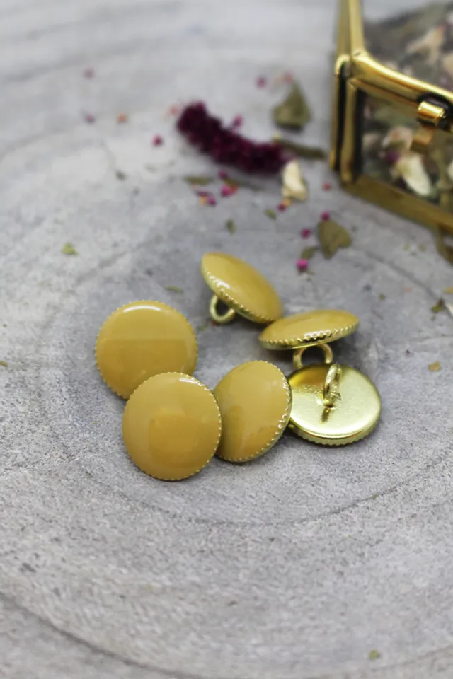 atelier-brunette-boutons-gem-mustard-x10-lot-10-boutons-bijou image 1