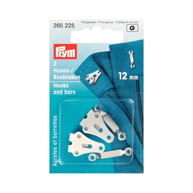 prym-crochets-et-barres-pantalon-jupe-12-mm-argent-2-pi-ces image 1