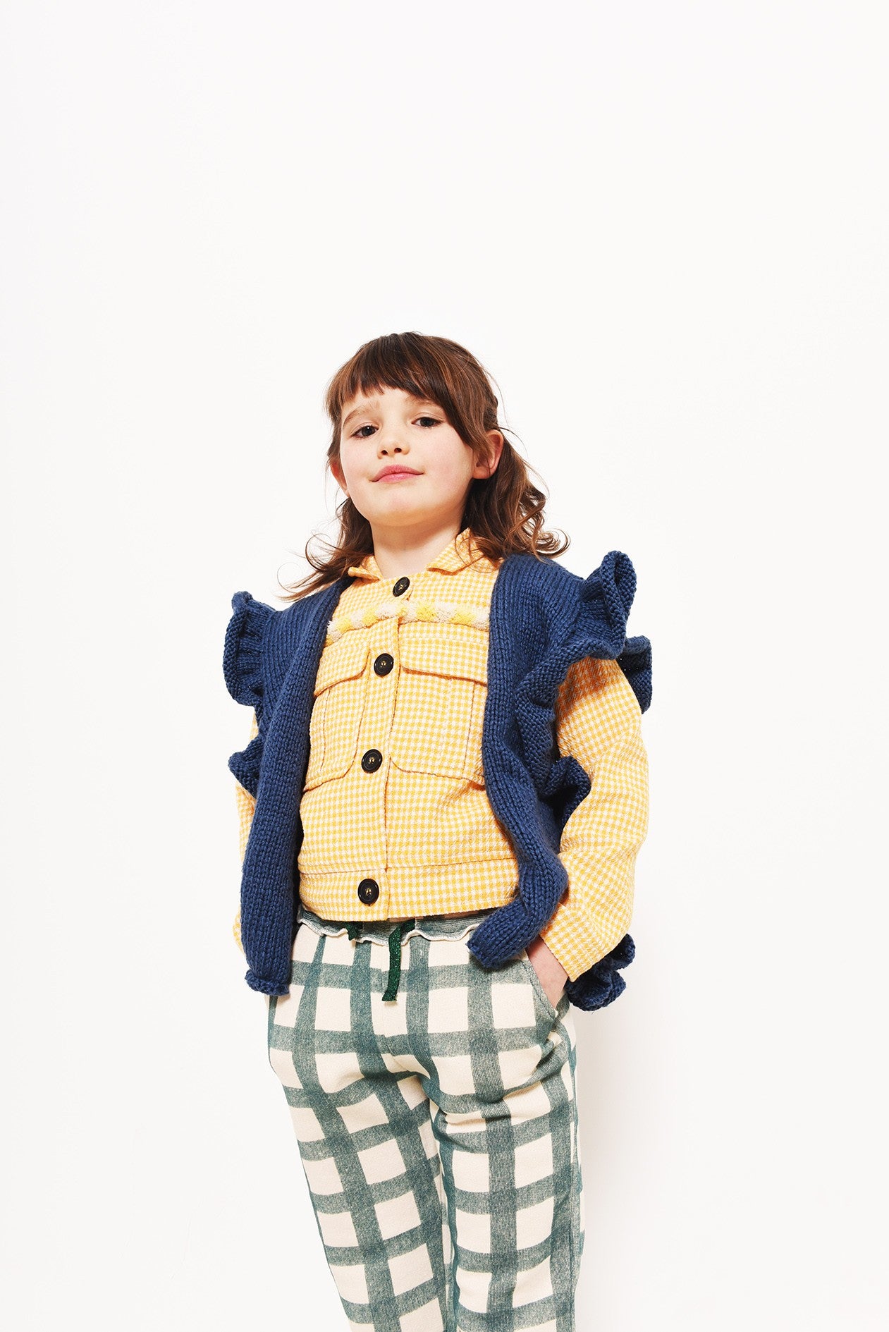fibre-mood-fleur-gilet-tricot-enfant-sans-manches-volants-2-14-ans image 2