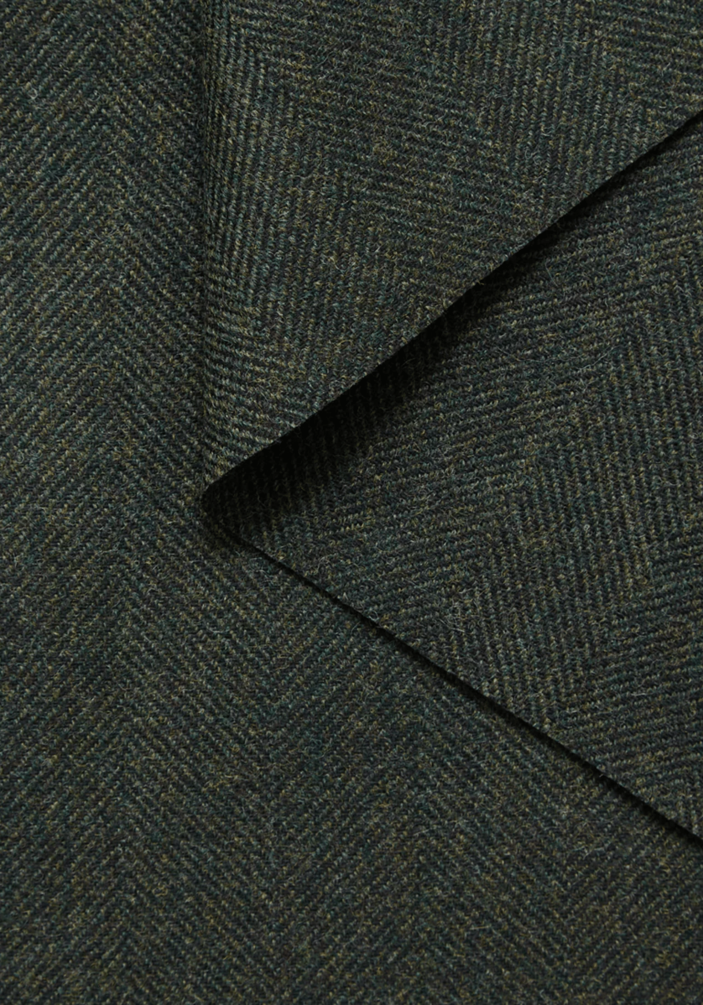 maison-fauve-tissu-manteau-drap-de-laine-double-face-chevrons-vert-for-t image 1