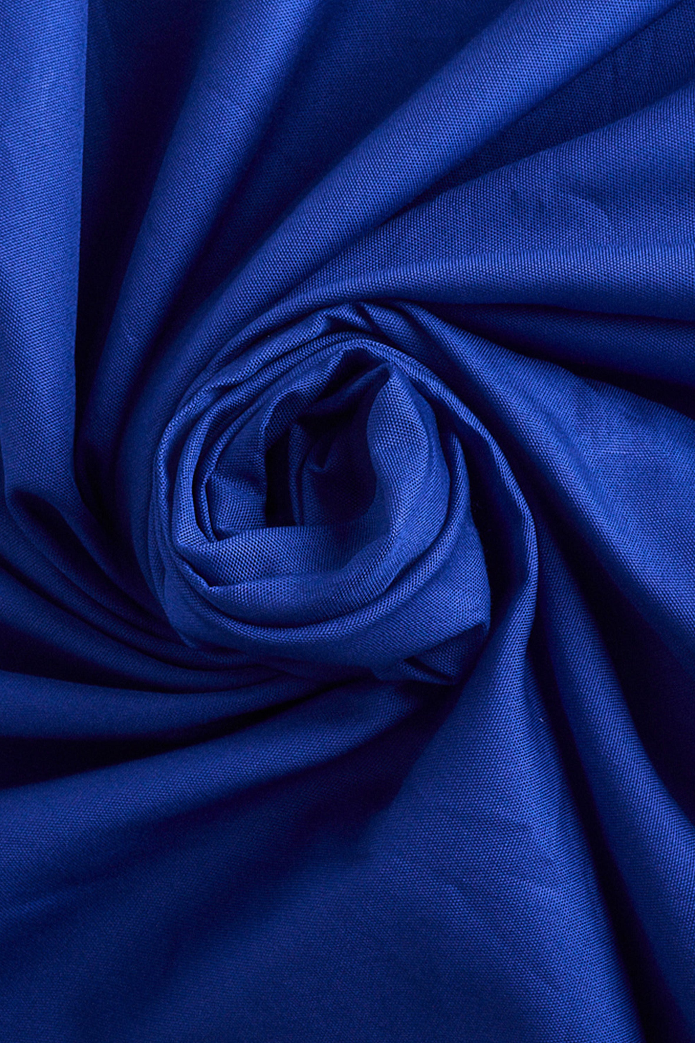 atelier-brunette-tissu-oxford-hypnotik-blue-coton-uni-pour-chemiserie image 2