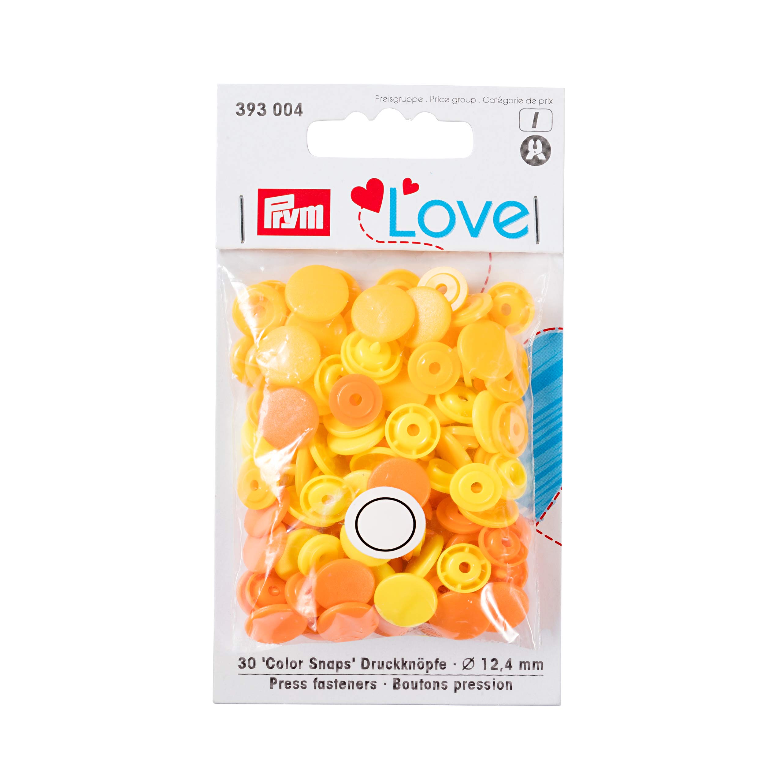 prym-love-fermeture-bouton-pression-plastique-12-44-mm-jaune image 1