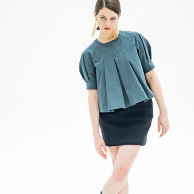fibre-mood-georgie-top-patron-de-couture-ligne-en-a-plis-manches-raglan-ballon-t image 1