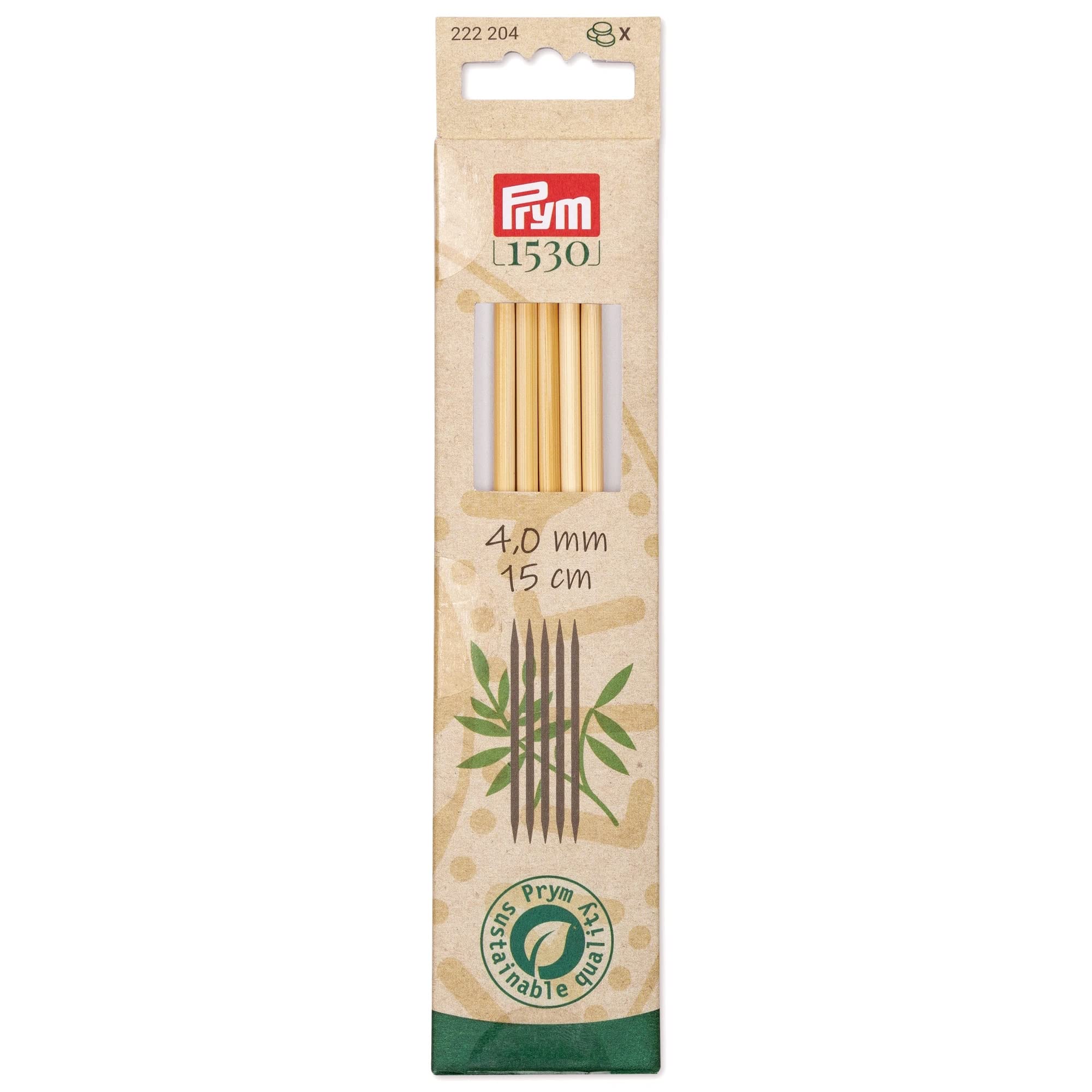prym-aiguilles-double-pointes-naturel-set-de-5-pi-ces-taille-unique image 1