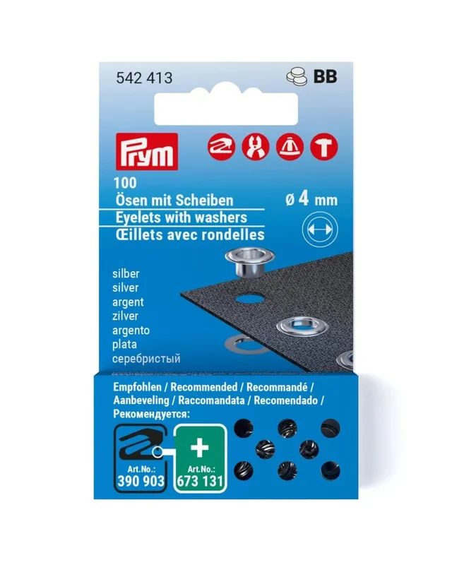 prym-originals-recharge-illets-avec-rondelles-4-mm-argent-542413 image 1