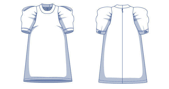fibre-mood-dina-robe-patron-de-couture-col-montant-xs-xxxl image 6