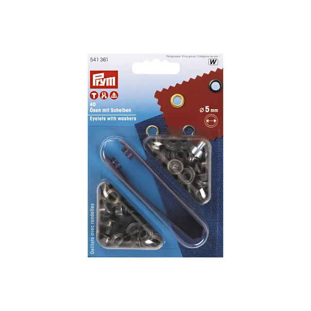 prym-illets-et-rondelles-laiton-antique-5-0-mm image 1