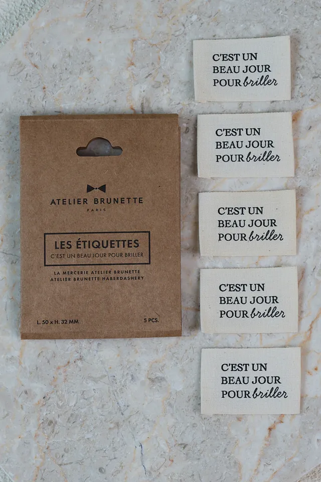 atelier-brunette-pack-tiquettes-c-est-un-beau-jour-pour-briller-x5 image 1
