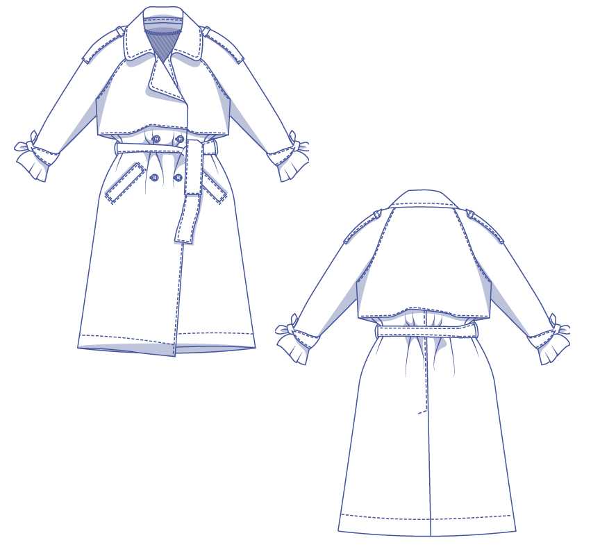 fibre-mood-martha-trench-coat-patron-de-couture-femme-xs-xxxl-manteau-oversize image 7