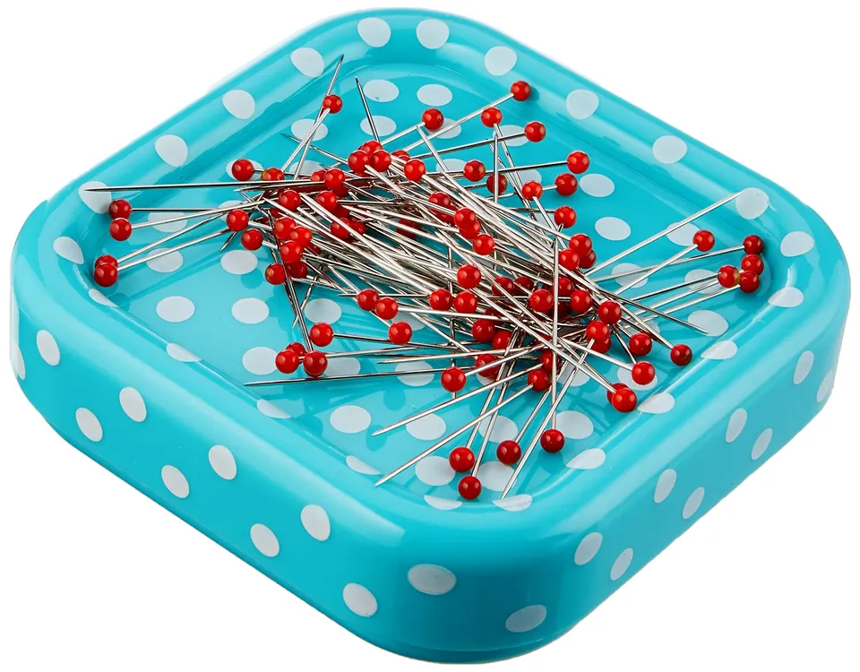 prym-love-coussin-magn-tique-pingles-polka-dot-rouge-9-pingles image 1