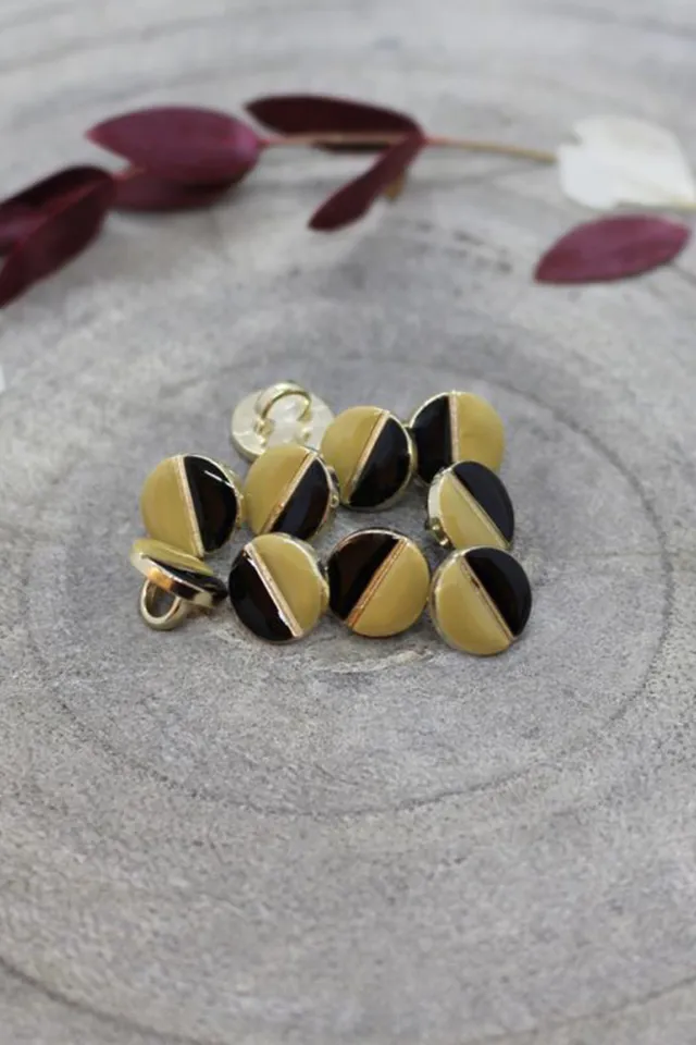 atelier-brunette-boutons-wink-black-mustard-x10-boutons-couture image 1