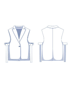 fibre-mood-vega-blazer-patron-de-couture-blazer-sans-manches-col-revers-xs-xxxl image 7