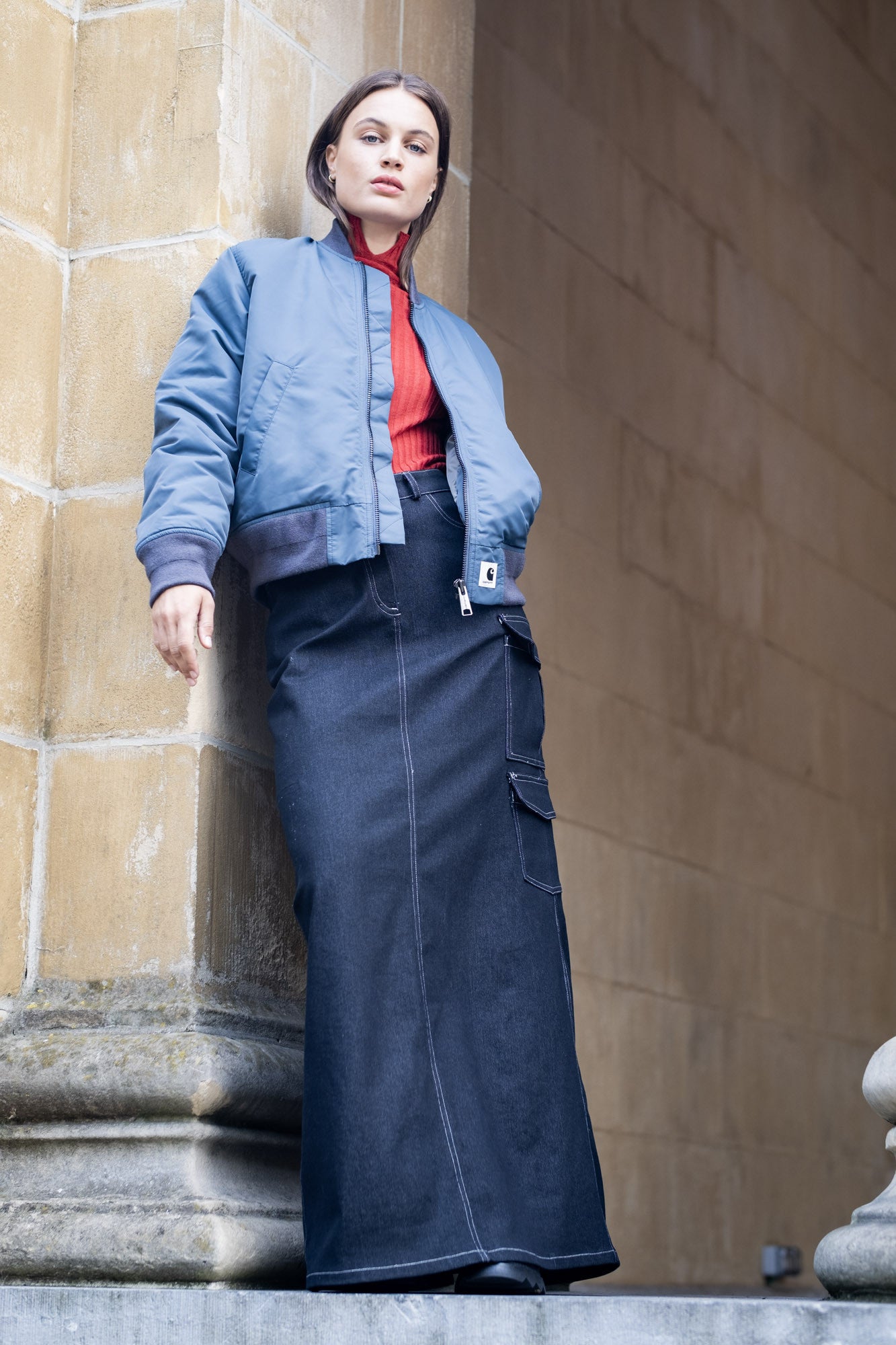 fibre-mood-marah-jupe-patron-de-couture-jupe-cargo-denim-longueur-modulable image 1