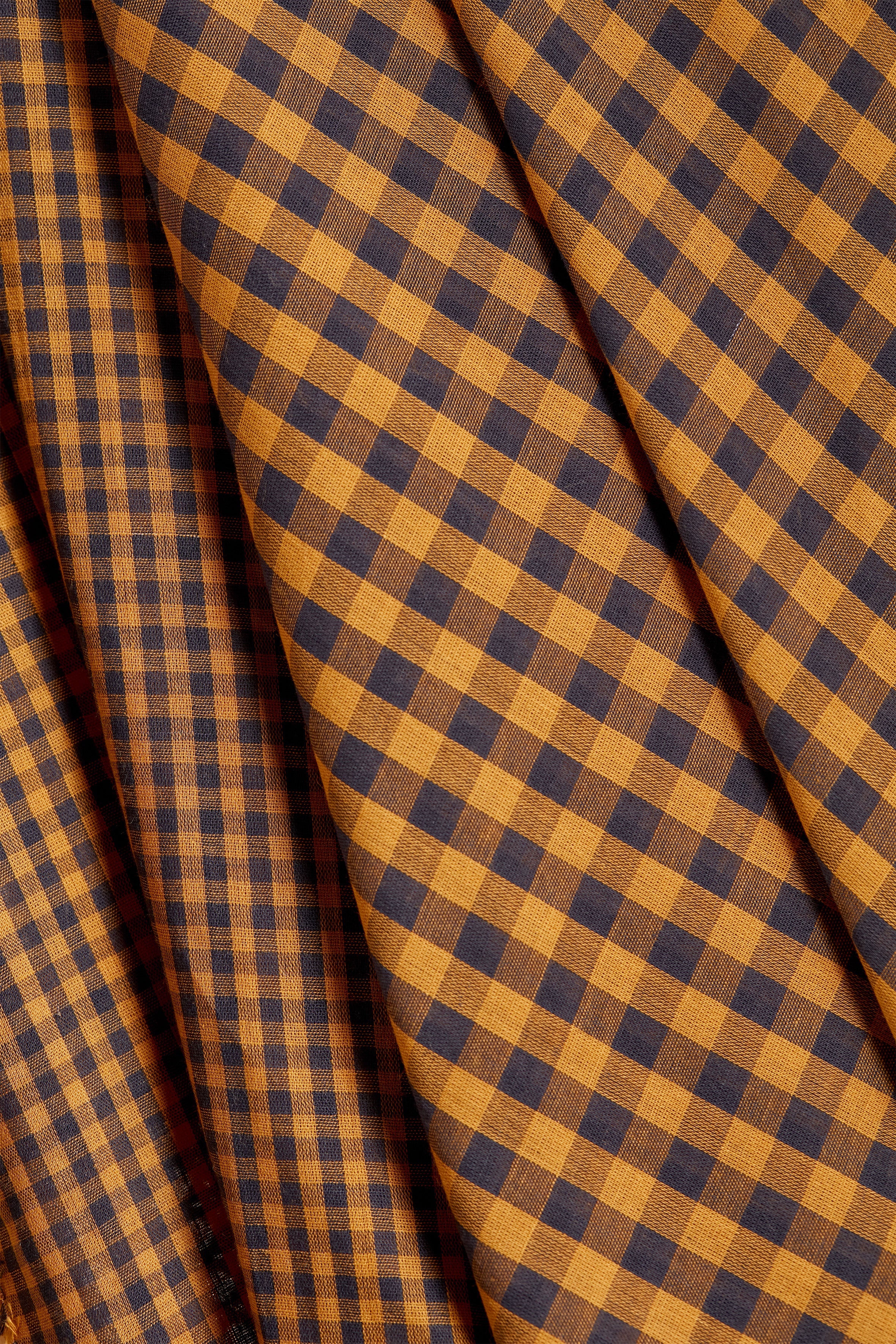 atelier-brunette-vichy-night-ochre-tissu-coton-carreaux image 3