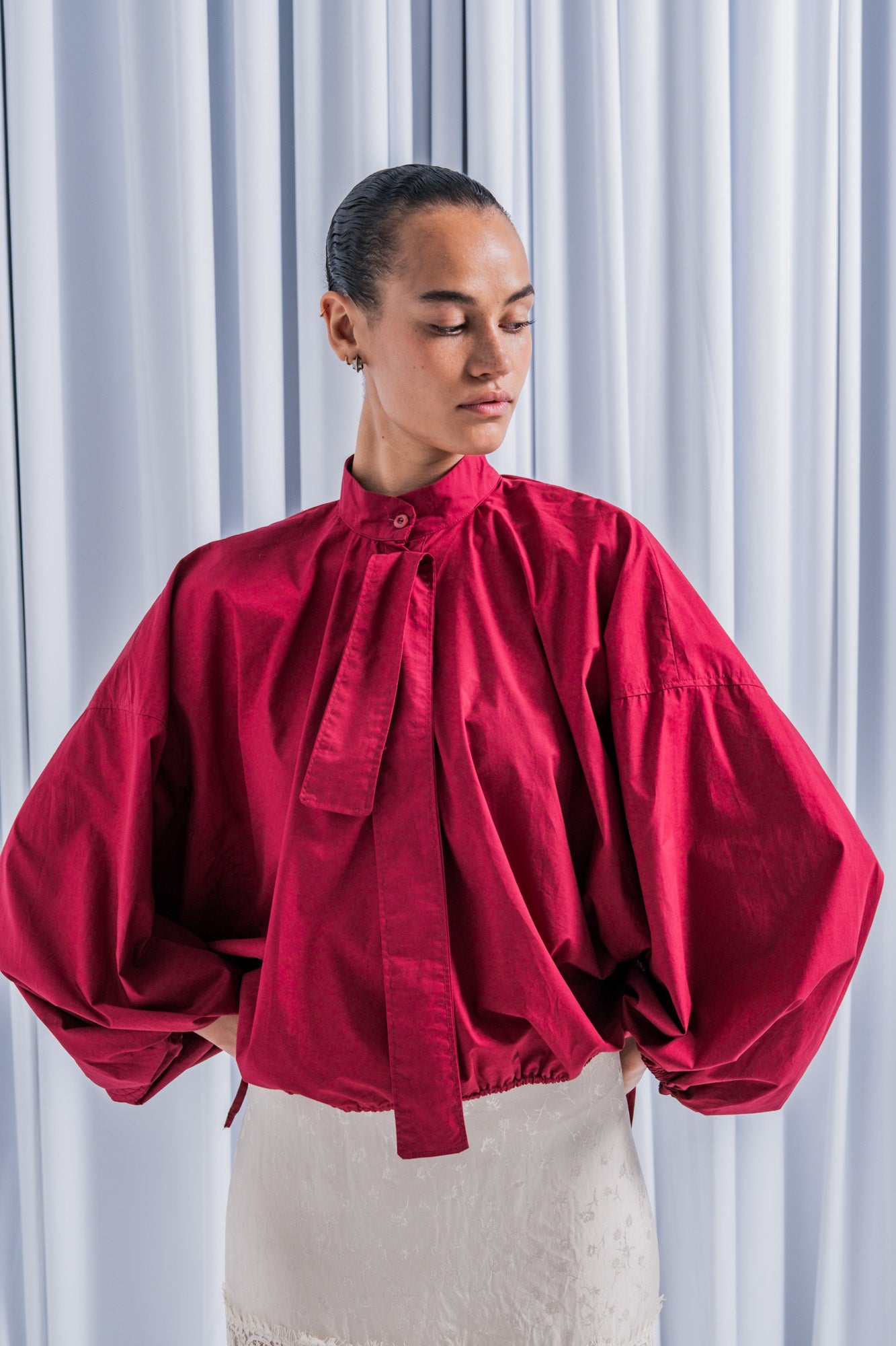 fibre-mood-elva-patron-de-couture-chemisier-femme-col-montant image 2