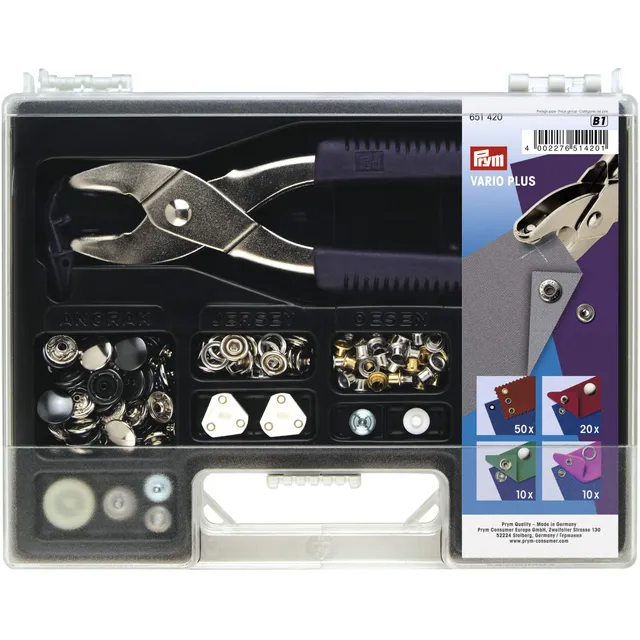 prym-651420-mallette-vario-plus-basic-pressions-et-illets-avec-pince-vario-noir image 1