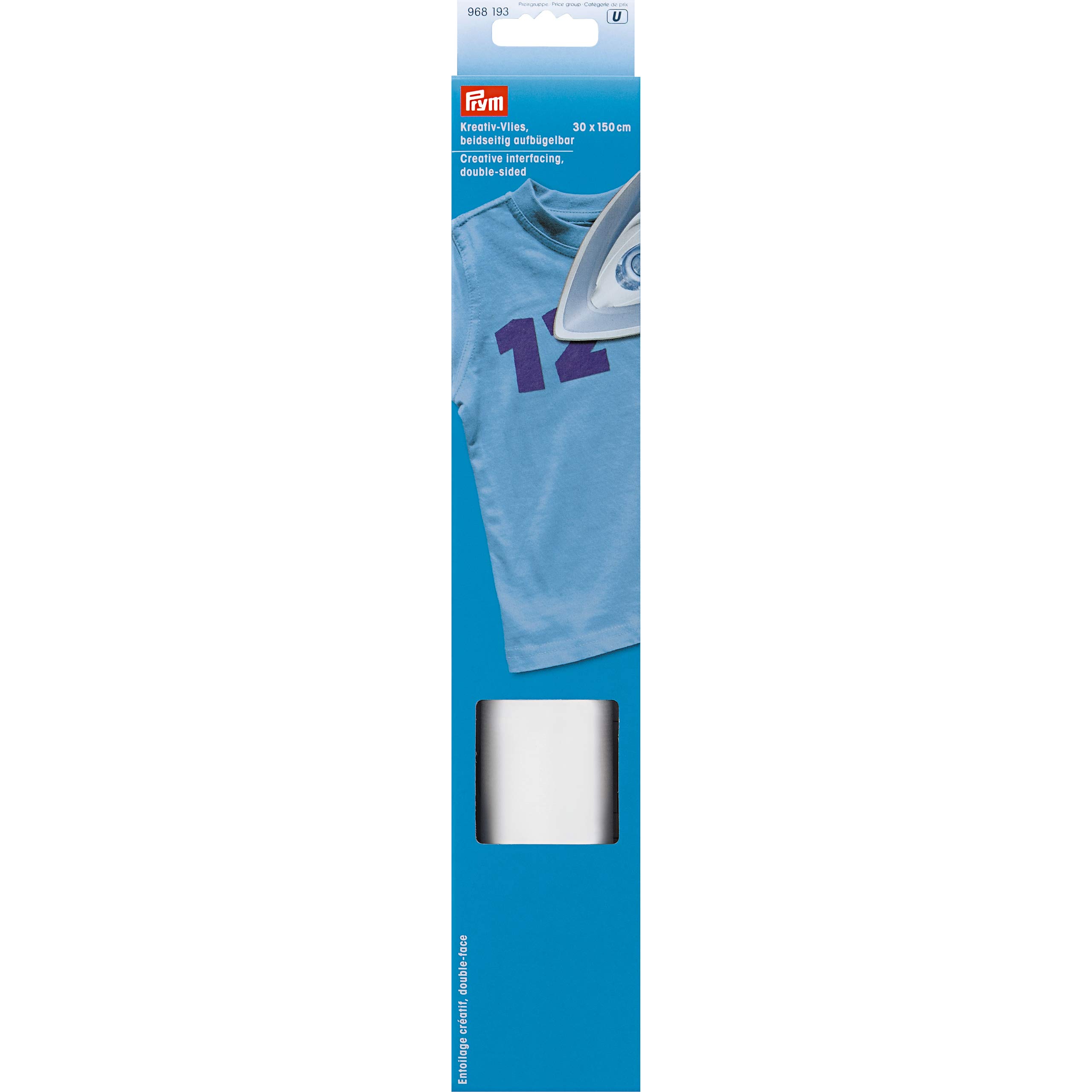 prym-papier-thermocollant-double-face-150-x-30-cm-blanc-968193 image 1