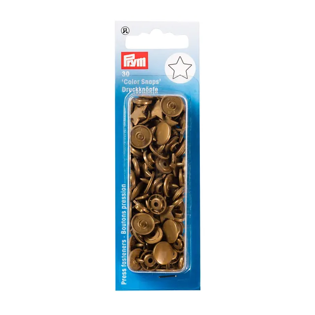 prym-393211-color-snaps-motif-boutons-pression-toile-dor-e-plastique-gold image 1