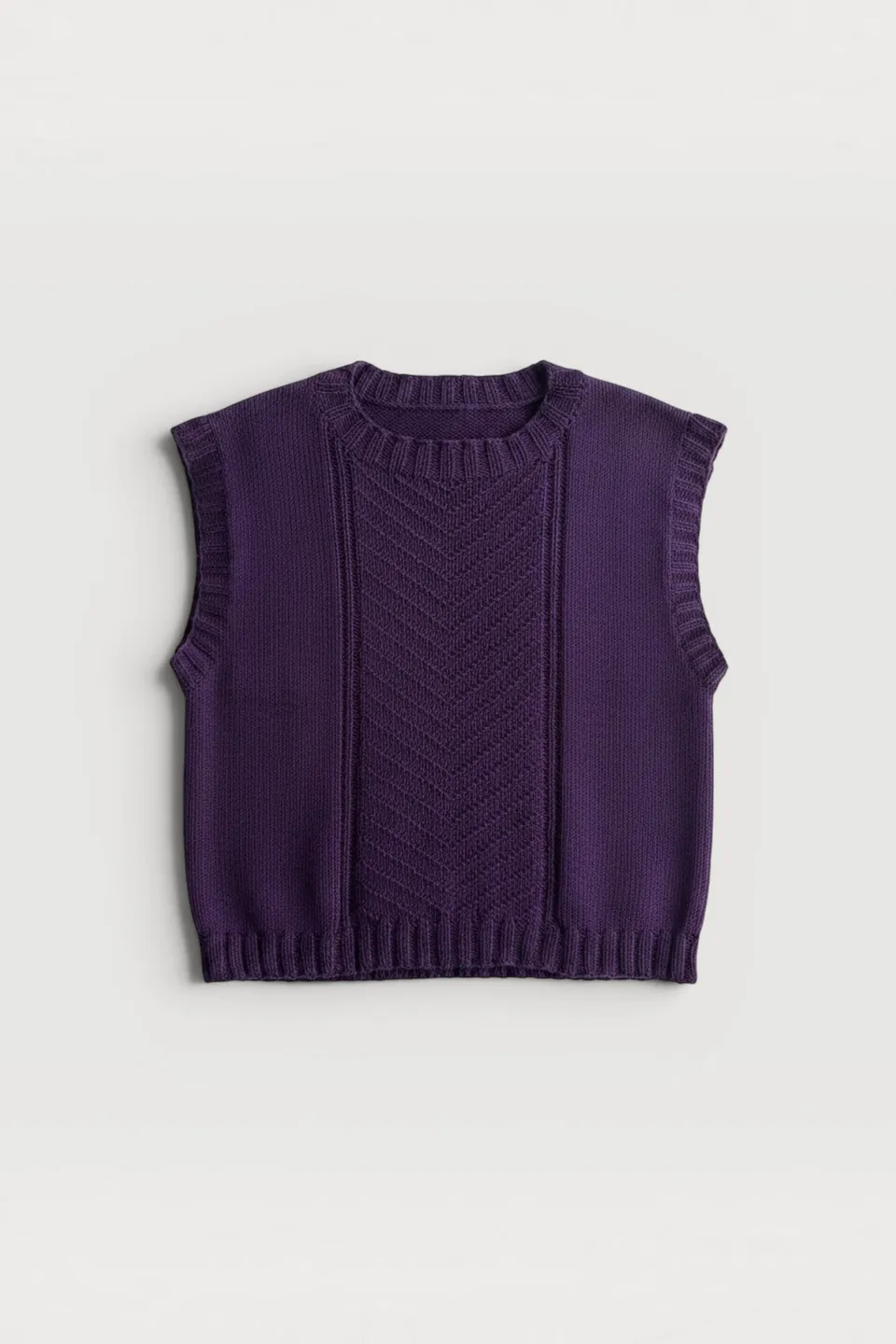atelier-brunette-pdf-tricot-le-pull-et-le-gilet-encre-violette image 1