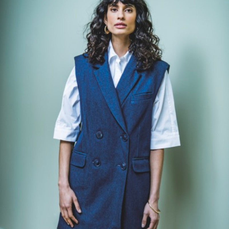 fibre-mood-perla-robe-blazer-sans-manches-patron-de-couture image 2