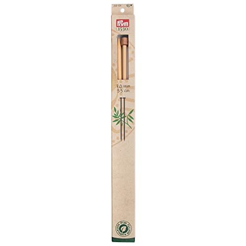 prym-1530-aiguilles-droites-tricoter-en-bambou-33-cm-7-00-mm-naturel image 4