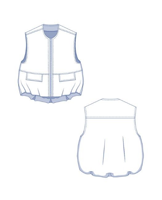fibre-mood-luna-veste-patron-de-couture-veste-sans-manches-zipp-e-xs-xxxl image 5