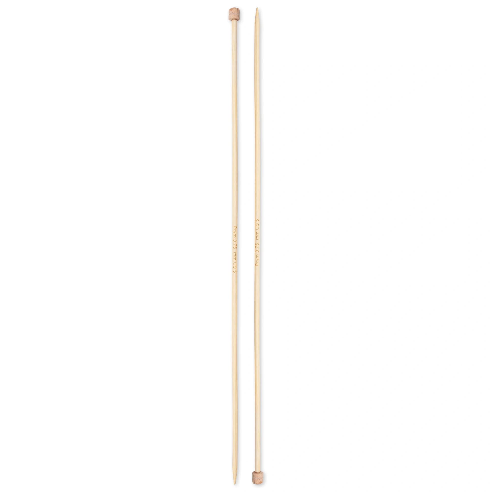 prym-1530-aiguille-tricoter-pointe-unique-bambou-33-cm-3-75-mm-naturel image 2