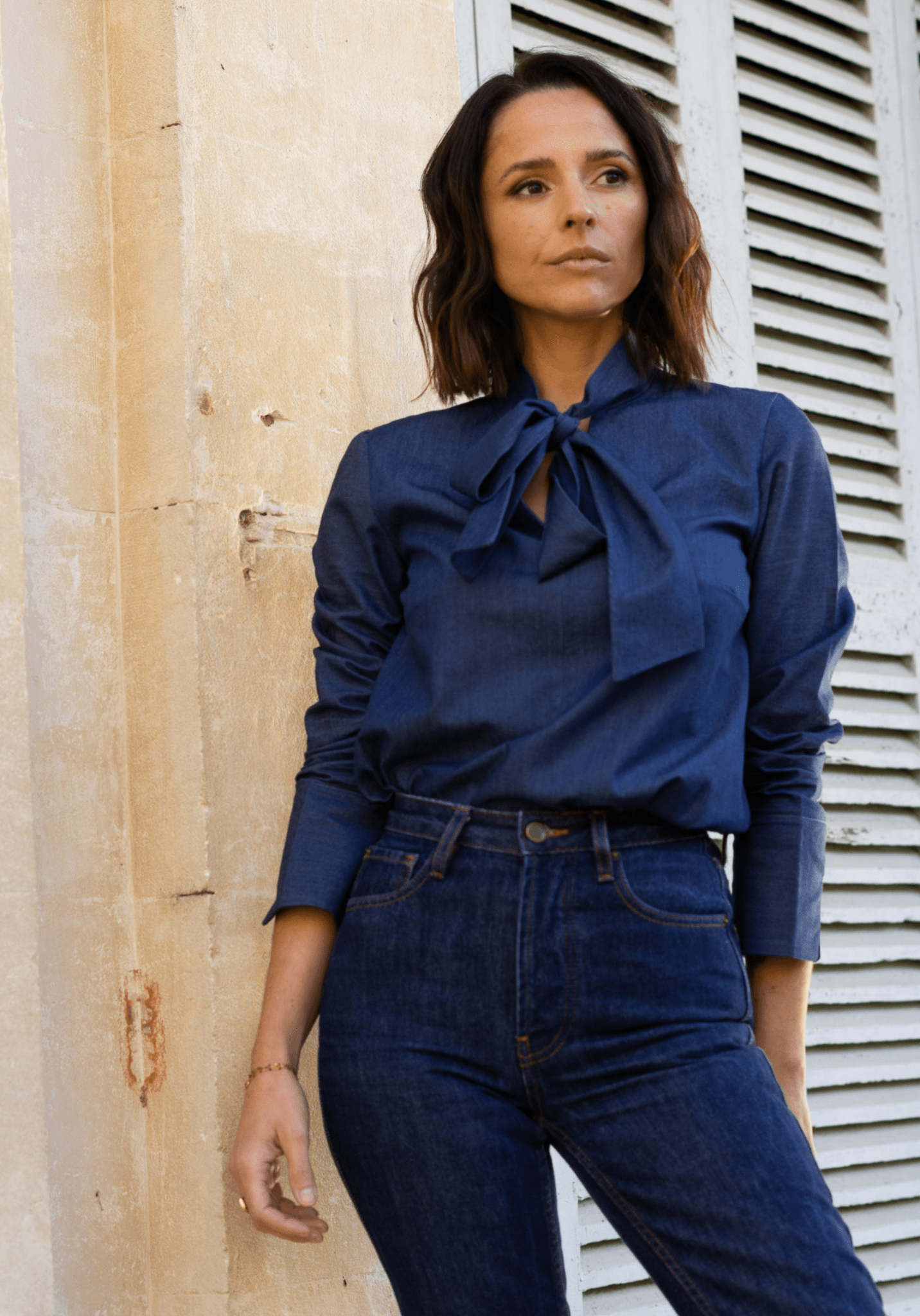 maison-fauve-tissu-jean-denim-l-ger-macadam-100-coton-au-10-cm image 2