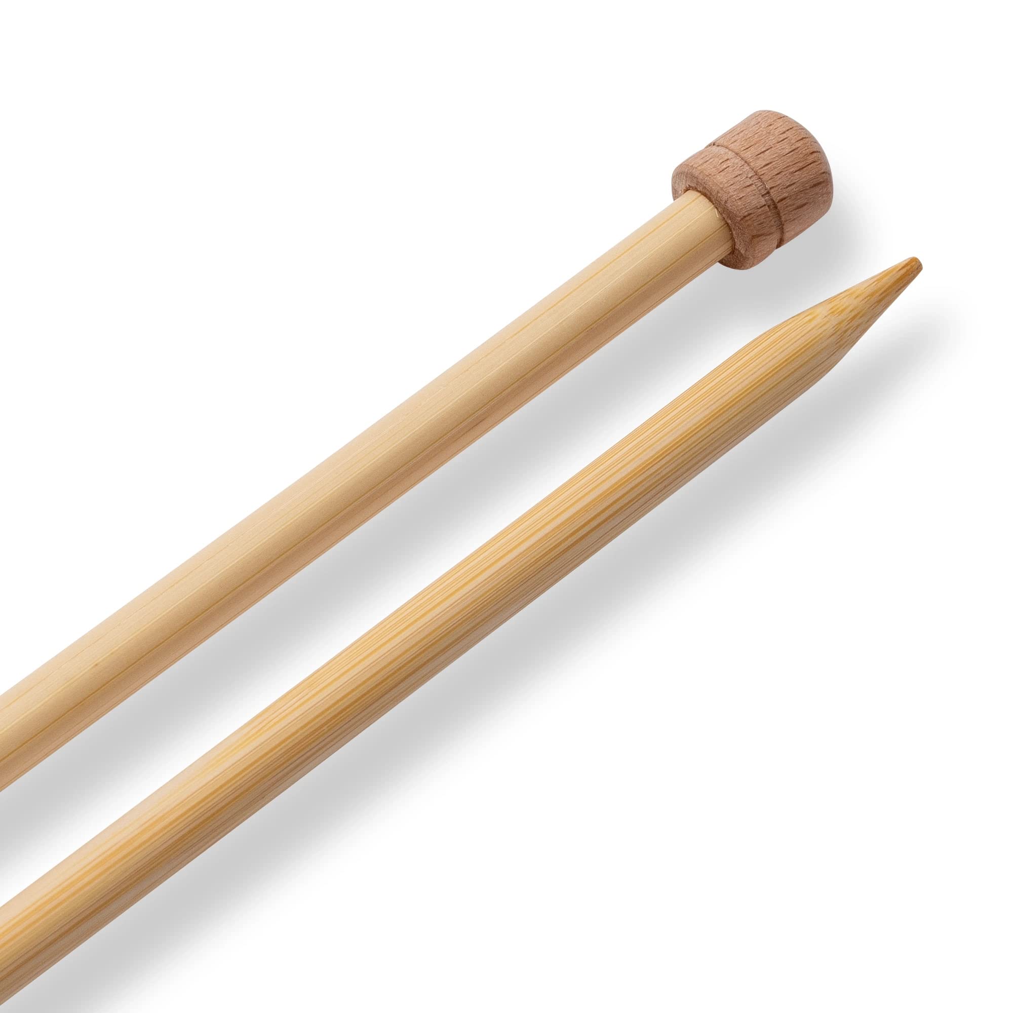 prym-1530-aiguilles-droites-tricoter-en-bambou-33-cm-7-00-mm-naturel image 3