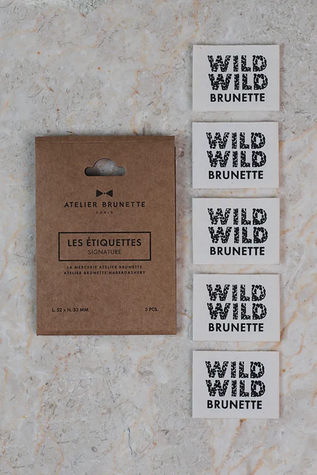 atelier-brunette-pack-tiquettes-wild-wild-brunette-lot-de-5 image 1