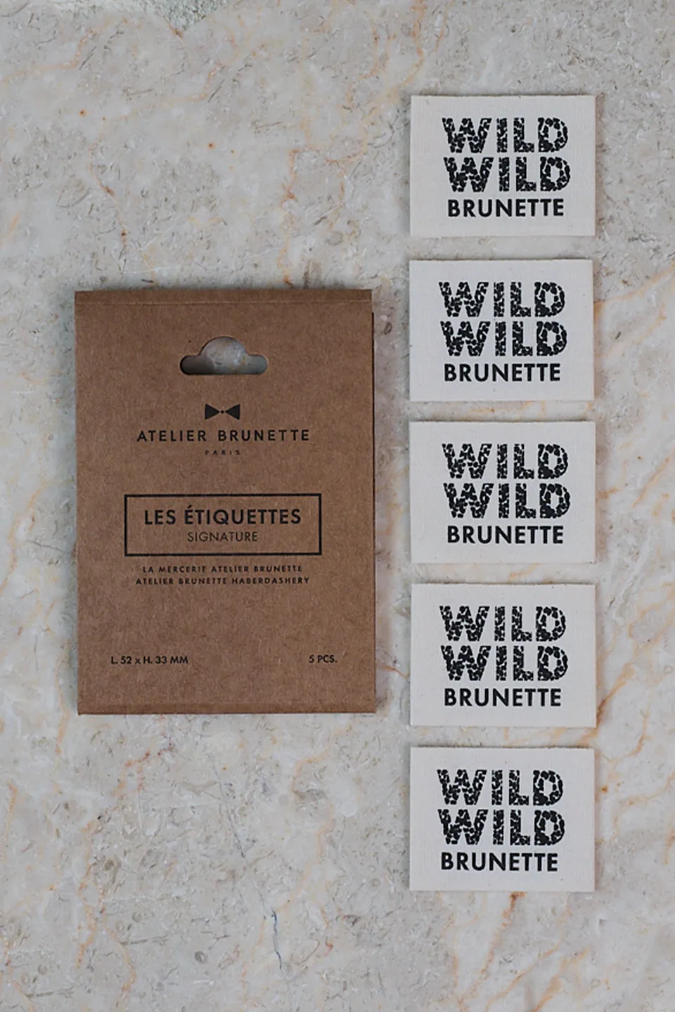 atelier-brunette-pack-tiquettes-wild-wild-brunette-lot-de-5 image 1