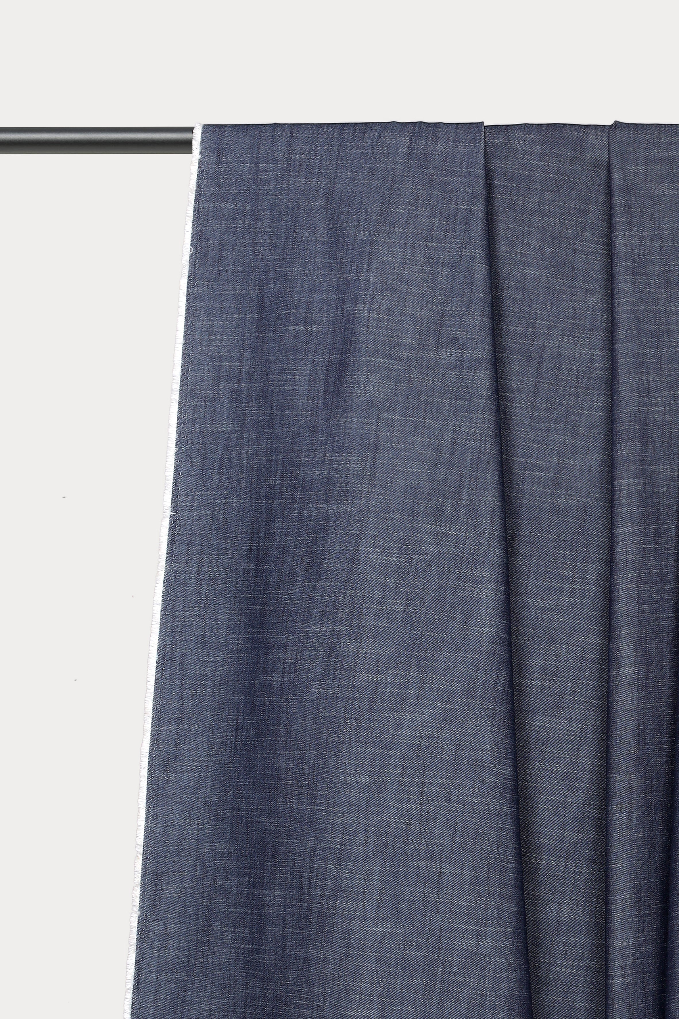 atelier-brunette-tissu-coton-chambray-tencel-deep-night image 2