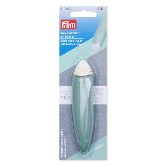 prym-610970-prym-ergonomics-stylo-craie-roulette-sauge-pour-marquage-tissu-coutu image 1