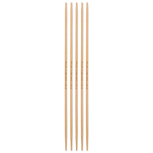 prym-aiguilles-double-pointes-bambou-naturel-set-de-5-pi-ces image 5
