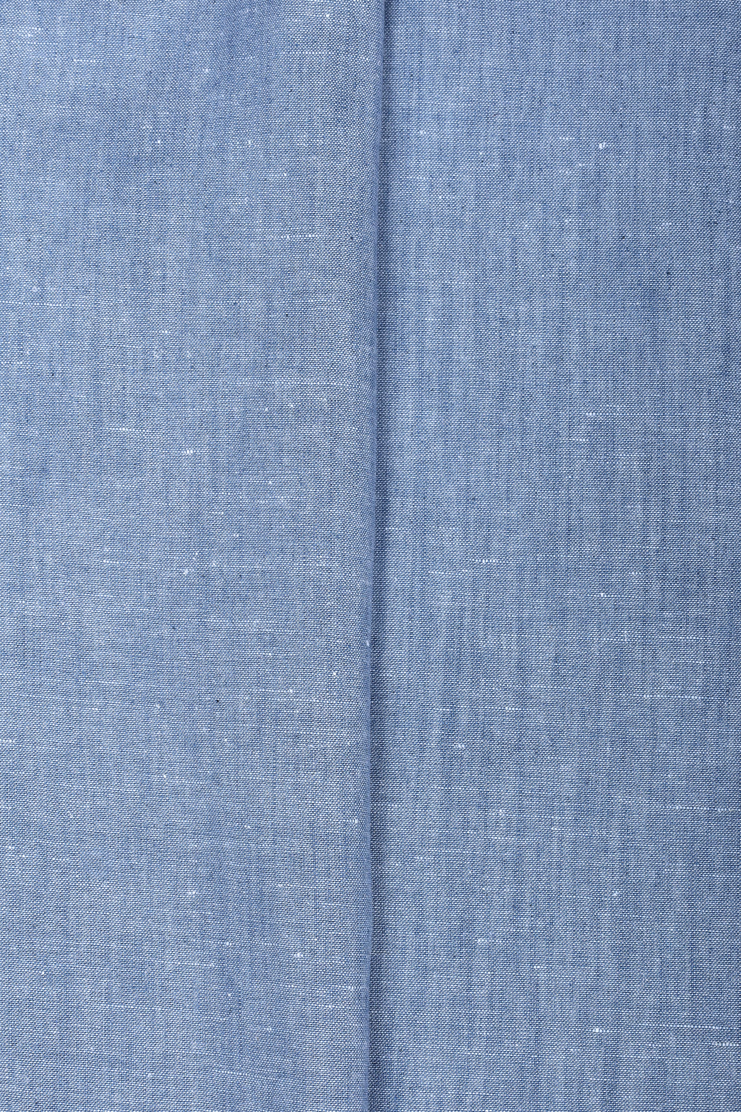 atelier-brunette-tissu-chambray-coton-lin-light-blue-coupon-10-cm-x-152-cm image 4