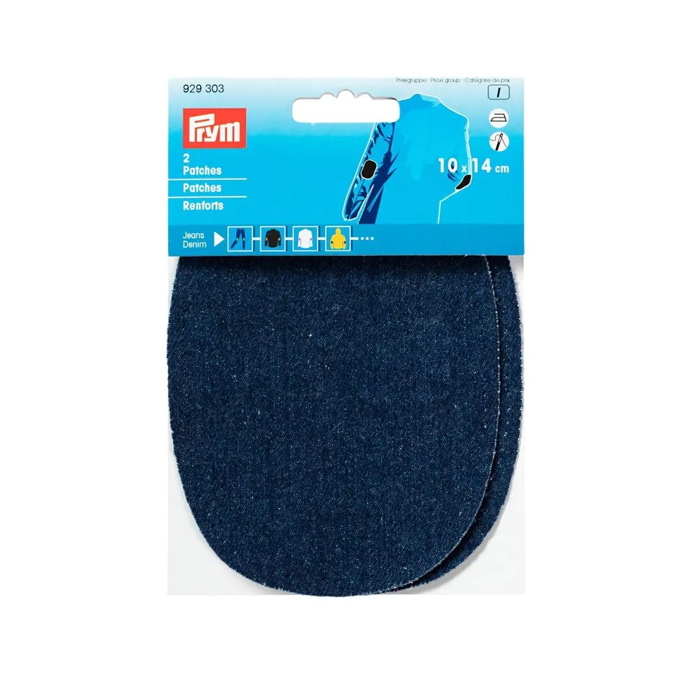 prym-929303-renforts-jean-thermocollants-10-x-14-cm-bleu-fonc image 1