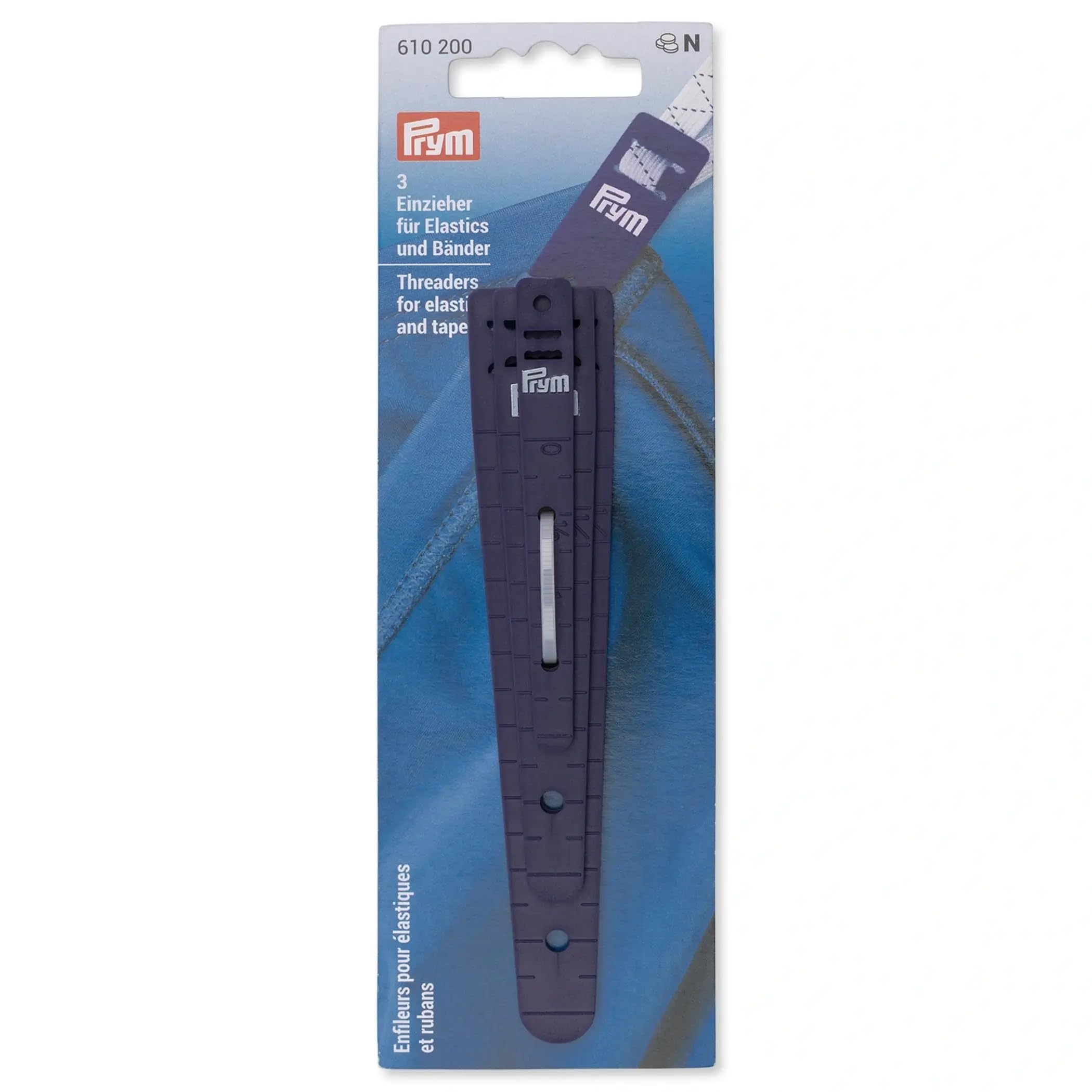 prym-610200-enfileurs-pour-lastiques-et-rubans-set-de-3-color-s-orange-vert-jaun image 1